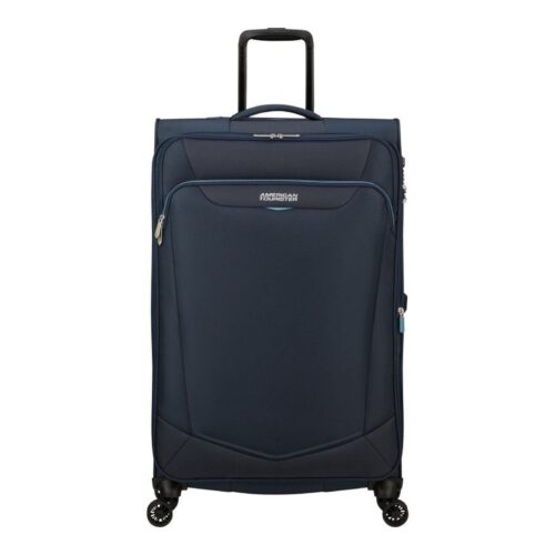 Maleta Grande American Tourister SummerRide Spinner 80cm/ 80x48x30cm/ 4 Ruedas/ Azul Marino