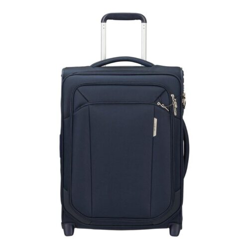 Maleta de Cabina Samsonite Respark Upright Expansible 55cm/ 55x40x27cm/ 2 Ruedas/ Azul Medianoche