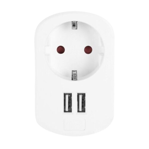 Enchufe Orbegozo EN 1200/ 1 Toma Schuko/ 2 Tomas USB