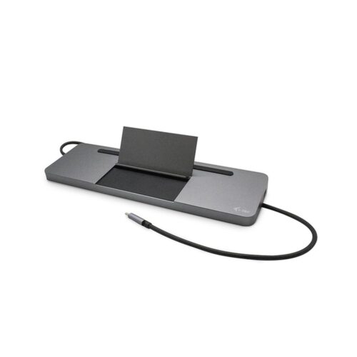 I-Tec – Docking Station C31FLATDOCKPDPRO – Entrada USB-C Metal – Ergonomic 4K 3x Display Docking Station + Power Delivery 85 W