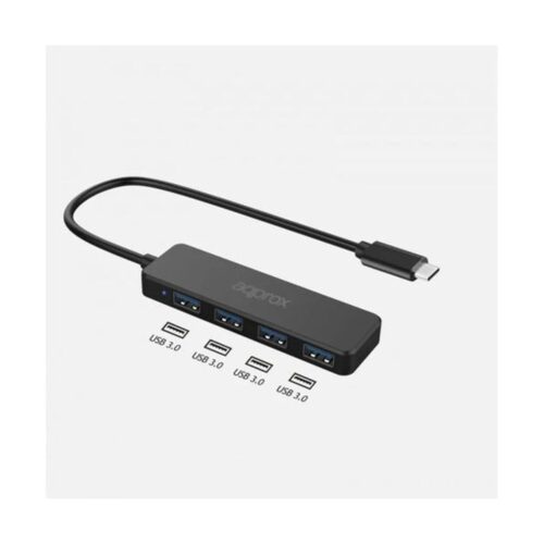 HUB APPROX APPC54USB-C A 4PTOS USB3.0