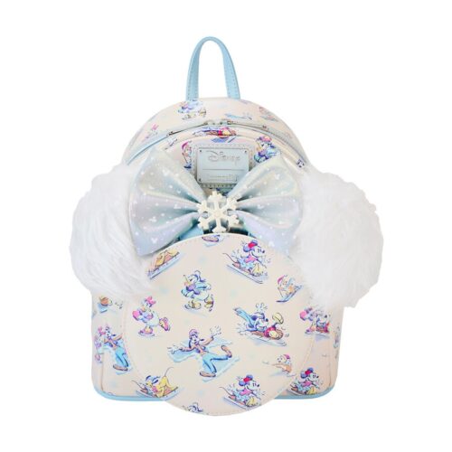 Set Mochila + Diadema orejas Winter Wonderland Mickey and Friends Disney Loungefly 26cm