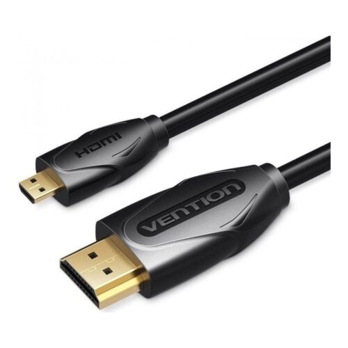 Cable HDMI Vention VAA-D03-B300/ HDMI Macho – Micro HDMI Macho/ 3m/ Negro