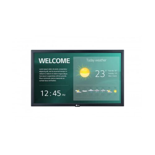 LG 22SM3G-B pantalla de señalización 54,6 cm (21.5″) IPS Full HD Pantalla plana para señalización digital Negro Procesador incorporado