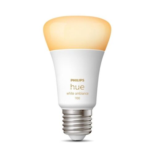 Bombilla Led Inteligente Philips Hue White Ambiance A60/ Casquillo E27/ 8W/ 1100 Lúmenes/ 2200K-6500K/ Precisa Philips Hue Bridge