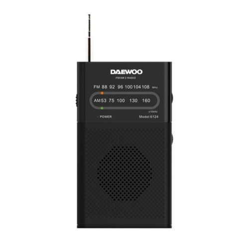 Radio Portátil Daewoo DW1027/ Negra