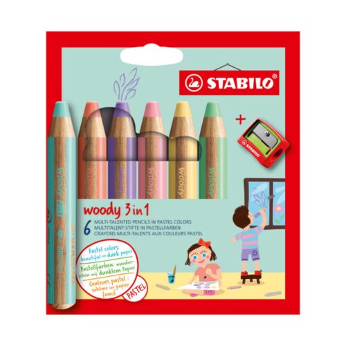 STABILO woody 3 in 1 Colores surtidos 6 pieza(s)