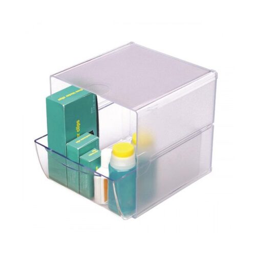 ORGANIZADOR MODULAR CON UN CAJON DE 16,5X14,5X7 CM TRANSPARENTE DEFLECTO 350801