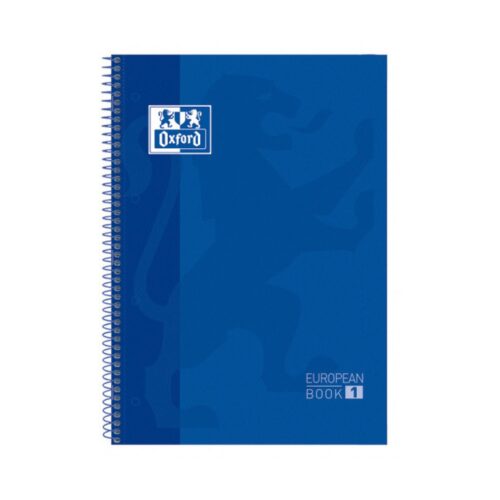 CUADERNO EUROPEANBOOK 1 TAPA EXTRADURA A4+ 80 HOJAS 5X5 COLOR AZUL OSCURO OXFORD 100430197