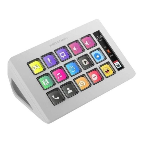 Stream Deck Slim Mars Gaming MSD-ONE/ 15 Teclas LCD/ Blanco