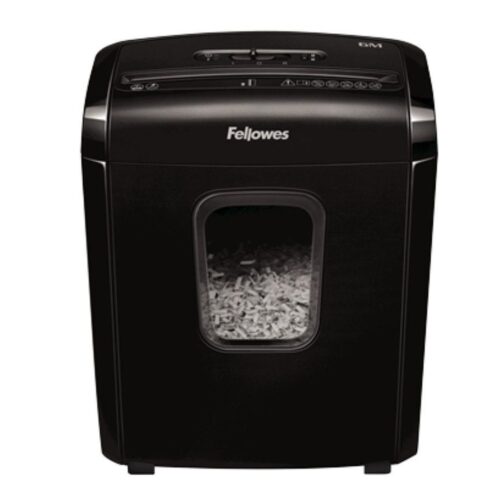 Destructora Fellowes 6M/ Minicorte de 4 x 12mm/ Negra