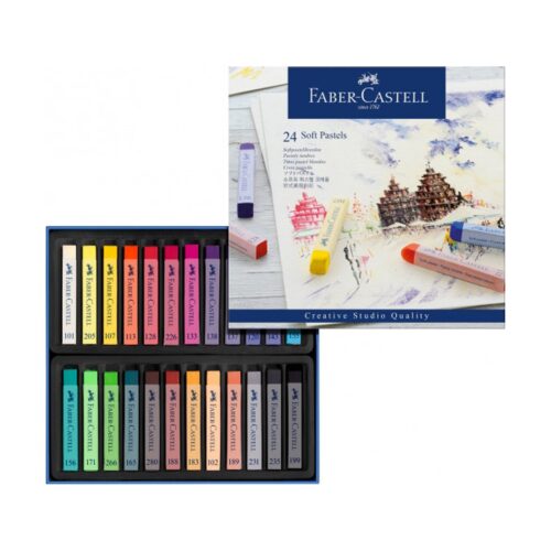 ESTUCHE 24 BARRAS SOFT PASTEL FABER CASTELL 128324