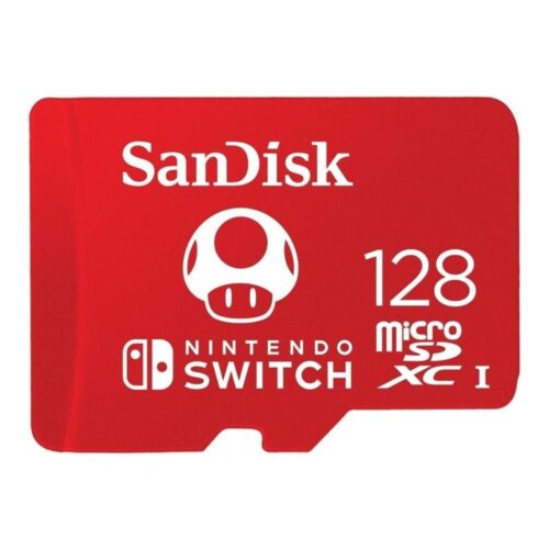 Tarjeta de Memoria SanDisk Nintendo Switch 128GB microSD XC UHS-I/ Clase 10/ 100MBs