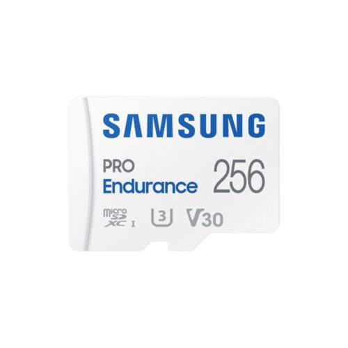 Tarjeta de Memoria Samsung Pro Endurance 256GB microSD XC con Adaptador/ Clase 10/ 100MBs