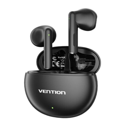 Auriculares Bluetooth Vention ELF 06 NBKB0 con estuche de carga/ Autonomía 6h/ Negros