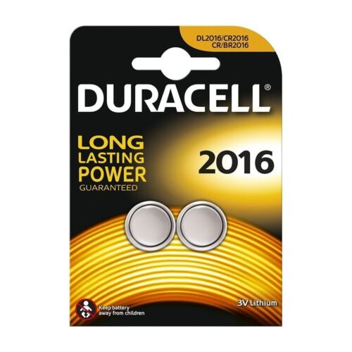 Pack de 2 Pilas de Botón Duracell DL2016B2/ 3V