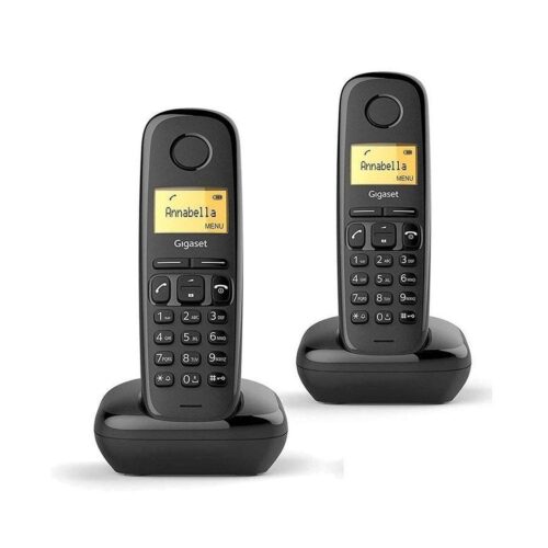 Teléfono Inalámbrico Gigaset A170/ Pack DUO/ Negro