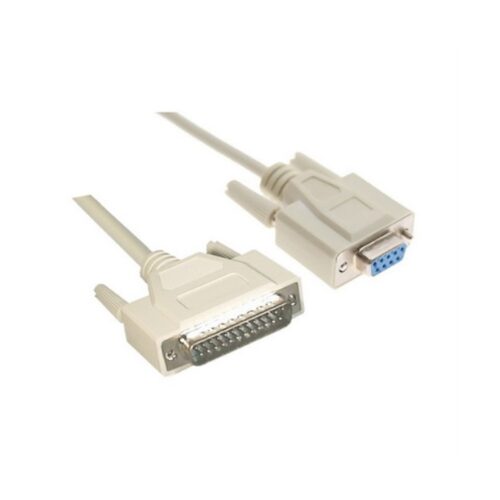 Nanocable – Cable Null Modem DB9 Hembra a DB25 Macho 1.8m