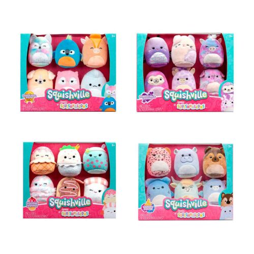 Set peluches Squishmallows 5cm surtido