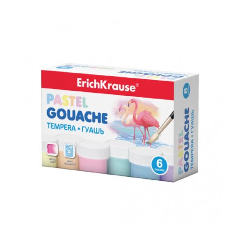 CAJA GOUACHE PASTEL 6 COLORS BY 20ML ERICH KRAUSE 50540