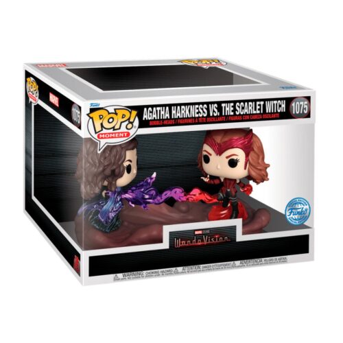 Figura POP Moment Marvel WandaVision Agatha Harkness Vs The Scarlet Witch Exclusive