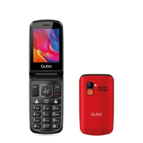 Teléfono Móvil Qubo P-210NWRD para Personas Mayores/ Rojo