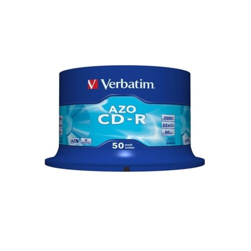 VERBATIM CD-R 700MB 52X BOBINA 50 SUPERFICIE CRISTAL SUPER AZO