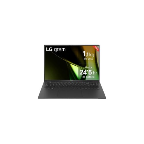 Portátil LG Gram 16ZD90S-G.AX75B Intel Core Ultra 7-155H/ 16GB/ 512GB SSD/ 16″/ Sin Sistema Operativo