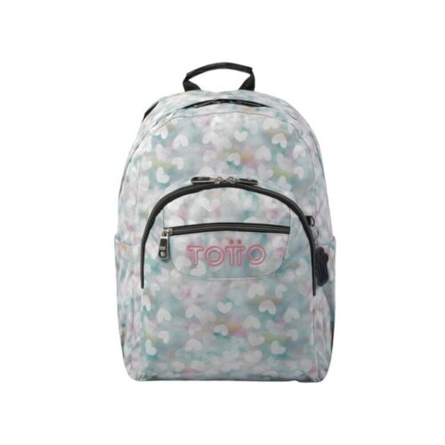 MOCHILA ESCOLAR CORAZONES PASTEL TOTTO MA04ECO001-23110-4HX