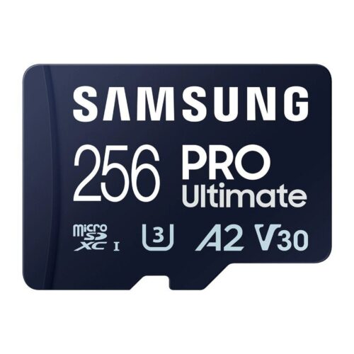 Tarjeta de Memoria Samsung Pro Ultimate 256GB microSD XC con Adaptador/ Clase 10/ 200MBs