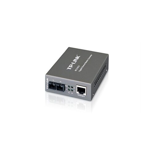 TPLINK MC210CS – Convertidor RJ45 Gigabit a Fibra monomodo SC Gigabit – Full duplex – hasta 15km