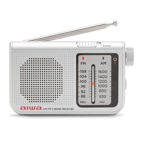 Radio Portátil Aiwa RS-55SL/ Plata