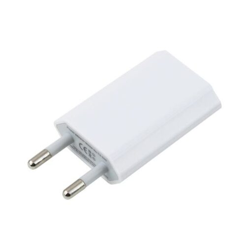 Nanocable – Mini cargador USB PARA IPOD IPHONE,5V-1A – color BLANCO