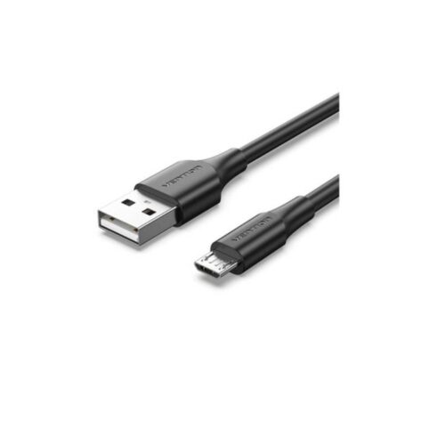 Cable USB 2.0 Vention CTIBH/ USB Macho – MicroUSB Macho/ Hasta 60W/ 480Mbps/ 2m/ Negro