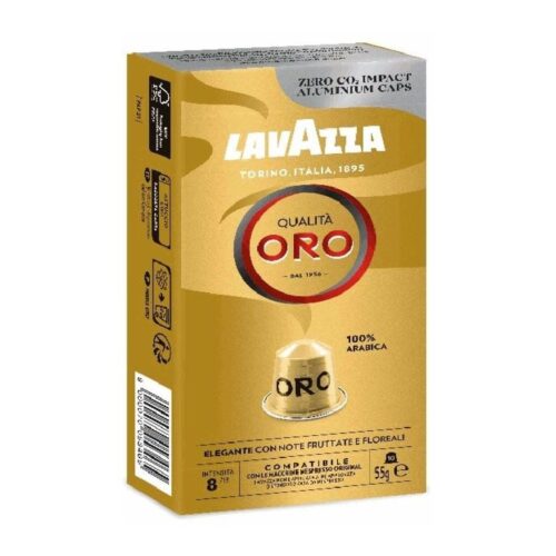 Cápsula Lavazza Qualitá Oro para cafeteras Nespresso/ Caja de 10