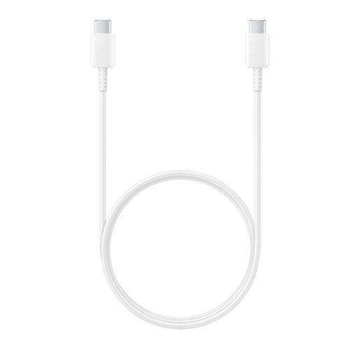 Cable USB 2.0 Tipo-C Samsung EP-DA705BWEGWW/ USB Tipo-C Macho – USB Tipo-C Macho/ 1m/ Blanco