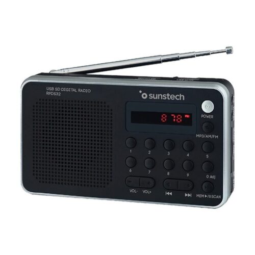 Radio Portátil Sunstech RPD32SL/ Plata