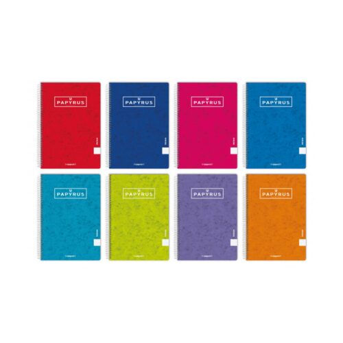 CUADERNO TAPA CONTRACOLADA UNICLASIC 4º 80 HOJAS 90GR. 4X4 COLORES SURTIDOS PAPYRUS 8851099