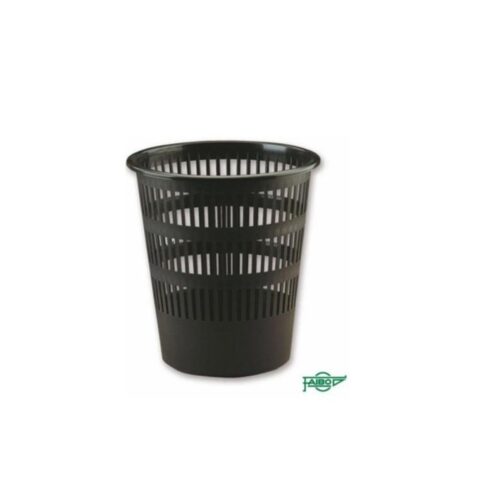 PAPELERA REJILLA 12 L COLOR NEGRO PLÁSTICO RECICLADO Y RECICLABLE FAIBO 307R2