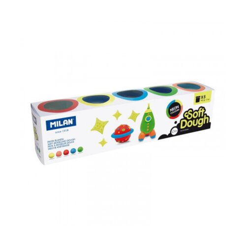 Milan 913505N compuesto para cerámica y modelaje Pasta para modelar 890 g Multicolor 5 pieza(s)