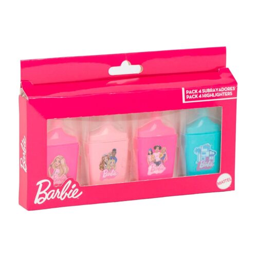 Blister 4 boligrafos Barbie