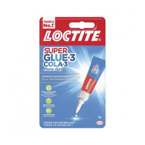 PEGAMENTO SUPER GLUE 3 PURE GEL 3GRS LOCTITE 2640971