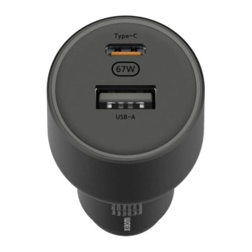 Cargador de Coche Xiaomi 67W USB-A Tipo-C/ 1xUSB-A/ 1xUSB Tipo-C/ 2A/ 6A