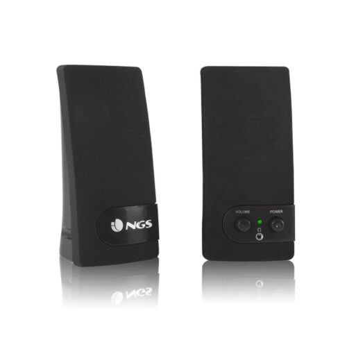 NGS SB150 – Altavoces 2.0 – 4W RMS – Jack 3.5mm – Negro – Alimentación USB