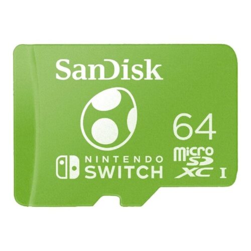 Tarjeta de Memoria SanDisk Nintendo Switch 64GB microSD XC UHS-I/ Clase 10/ 100MBs