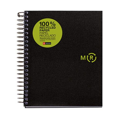 CUADERNO 100% RECICLADO NB-4 A5 120HOJAS TAPAS POLIPROPILENO MIQUELRIUS 6039