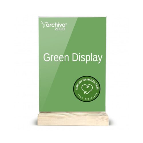 EXPOSITOR SOBREMESA SOSTENIBLE GREENDISPLAY 4X15X24CM A5 ARCHIVO2000 15905M1 CS TP