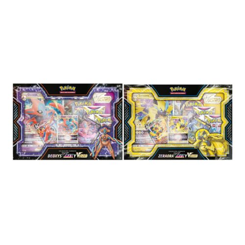 Pack 6 blisters Juego Cartas Coleccionables Deoxys Vmax & Zeraora Vmax Pokemon surtido español