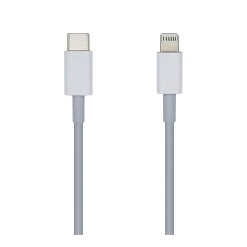 Cable Lightning Aisens A102-0441/ Lightning Macho – USB Tipo-C Macho/ 20cm/ Blanco