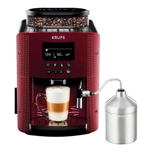 Cafetera Expreso Krups Essential Digital/ 1450W/ 15 Bares/ Roja